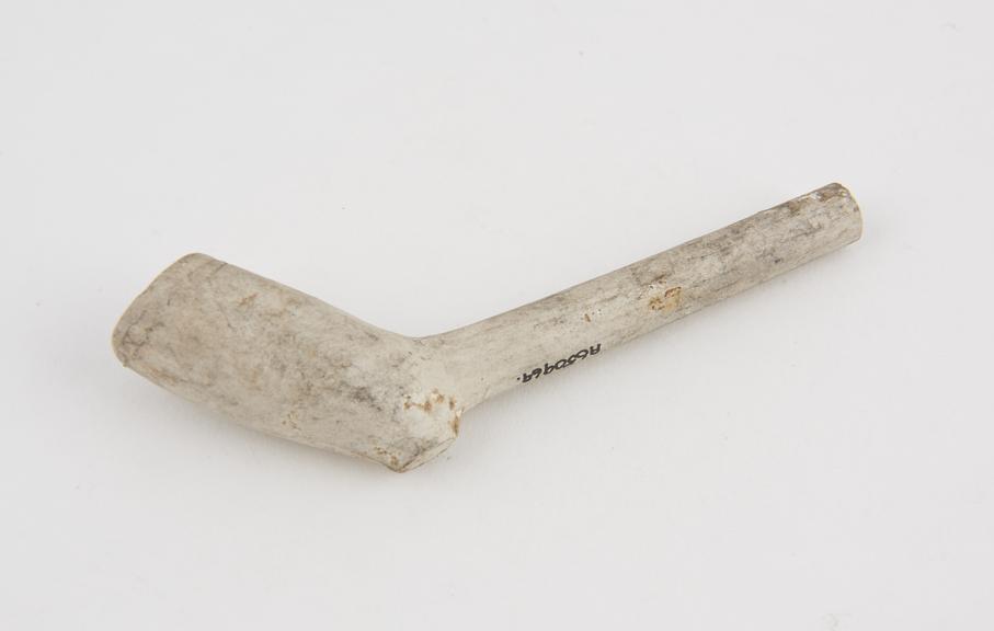 Clay tobacco pipe, incomplete, part of stem missing