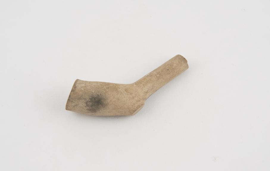 Clay tobacco pipe, incomplete, part of stem missing