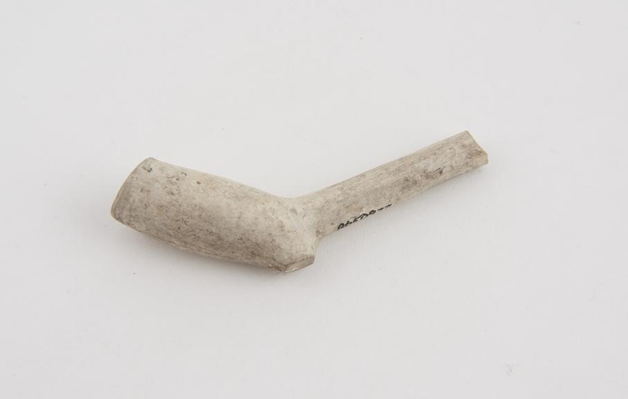 Clay tobacco pipe, incomplete, part of stem missing