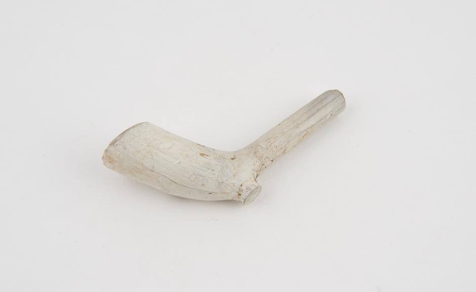 Clay tobacco pipe, incomplete, part of stem missing