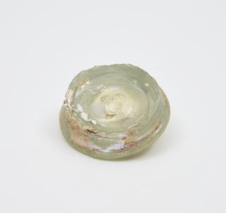Glass base only, Roman, 251 to 450 AD