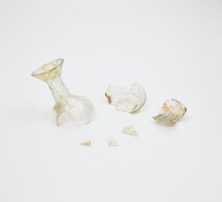 Glass flask, Roman, 151-300AD