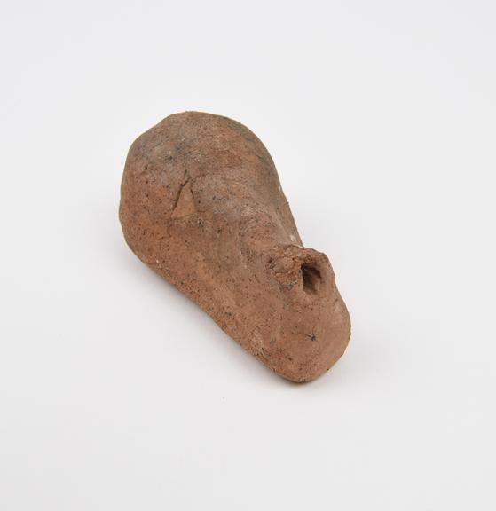 Votive bladder, terracotta, Etrusco-Roman, 200BC-200AD