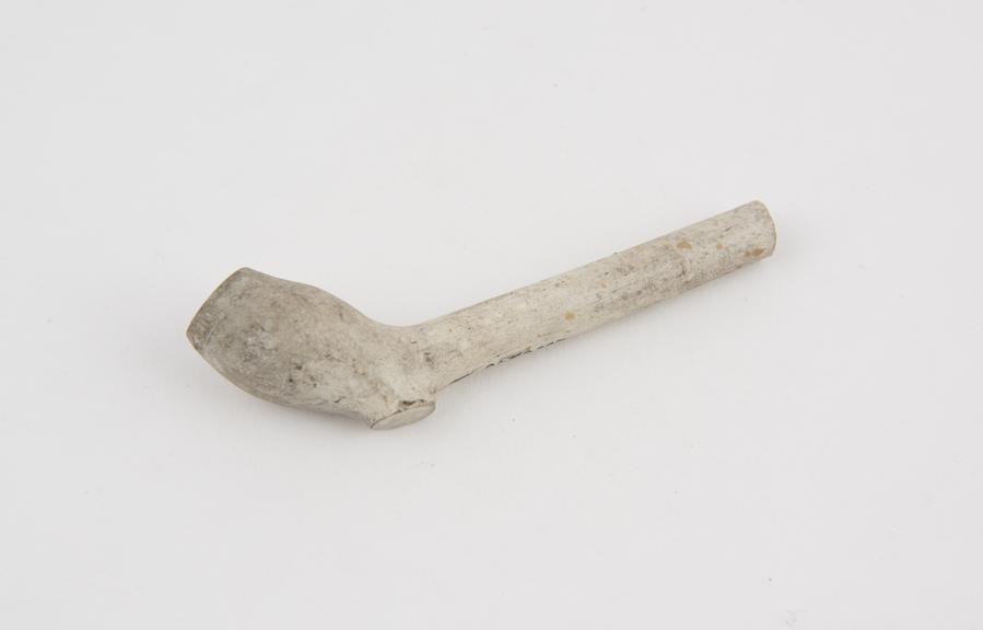 Clay tobacco pipe, incomplete, part of stem missing