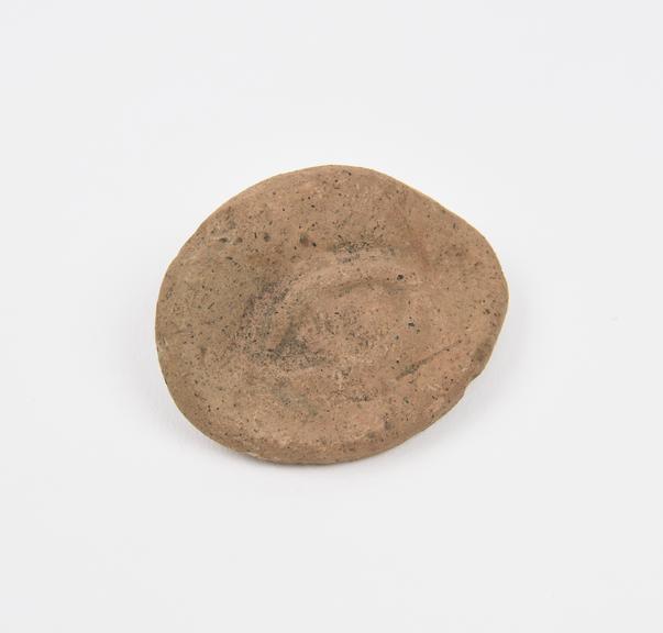 Votive eye, terracotta, Roman, 200BC-200AD