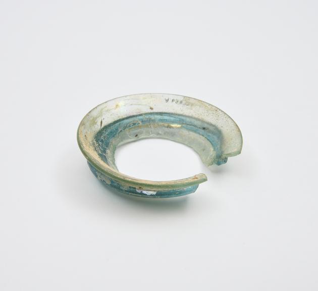 Glass rim only, Roman, 251 to 450 AD