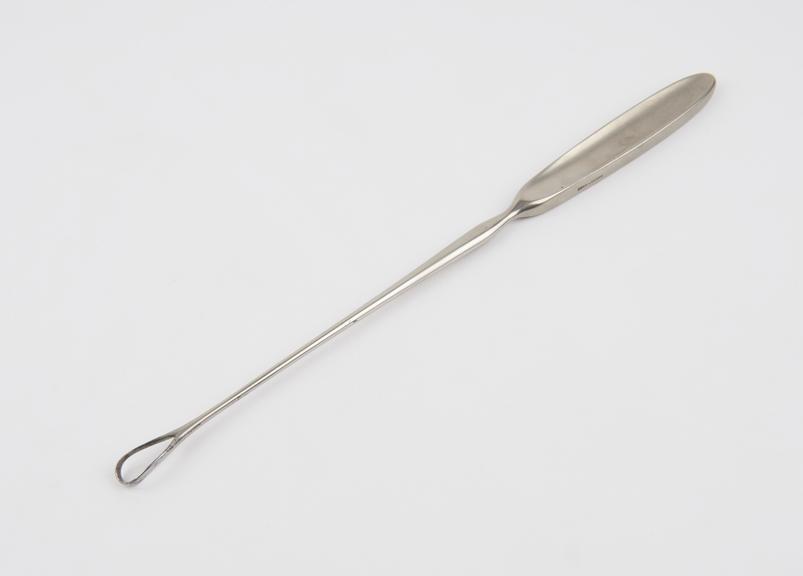 Curette, uterine, steel, by Down of London, late 19th century