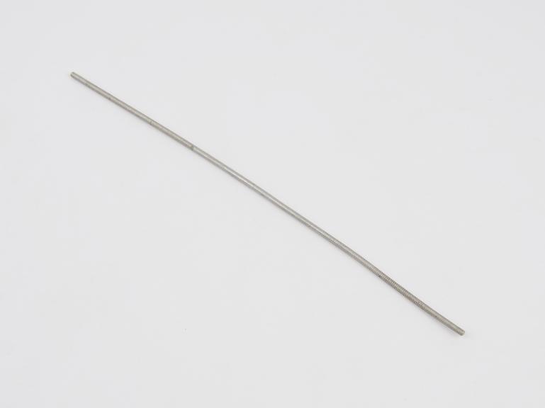 Uterine(?) probe, aluminium, double headed, early 20th century