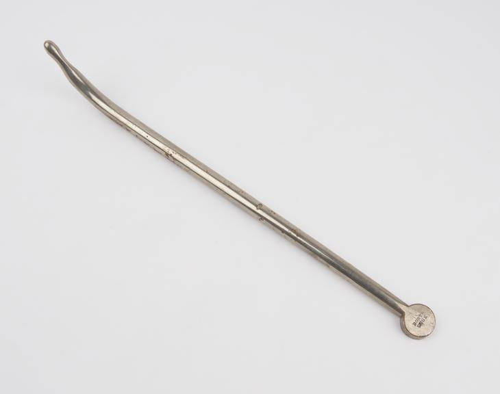 Uterine dilator, steel, nickel plated by Borthwick of Edinburgh