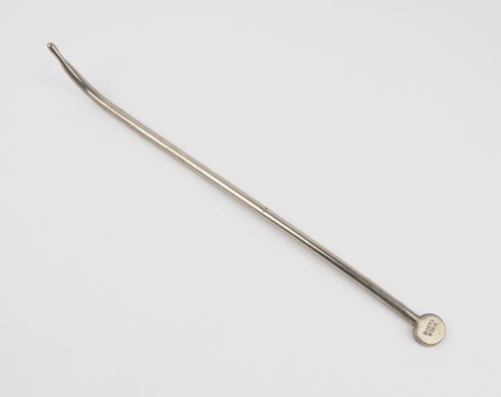 Uterine dilator, steel, nickel plated by Borthwick of Edinburgh