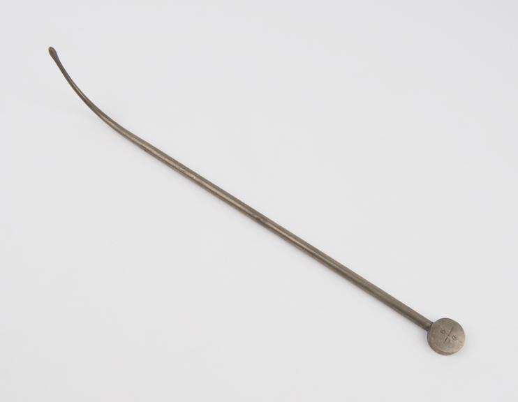 Uterine dilator, steel, silver plated(?), probably British
