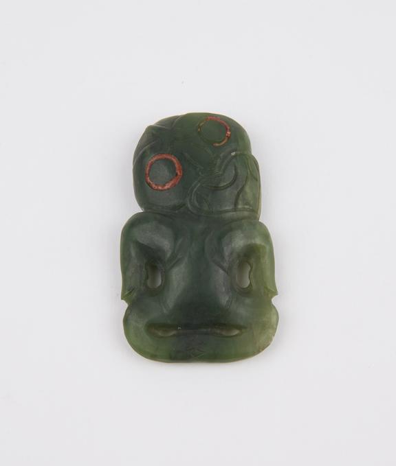 Green jade tiki, Maori, New Zealand, late 19th to 20th centuries