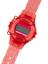 LCD digital quartz wristwatch, red plastic body and strap