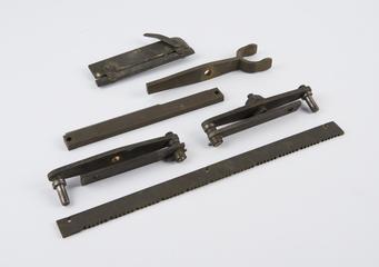 Six machined brass bars