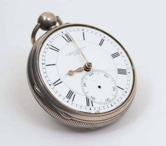 Chronometer watch in silver case by Thomas Earnshaw, London, no