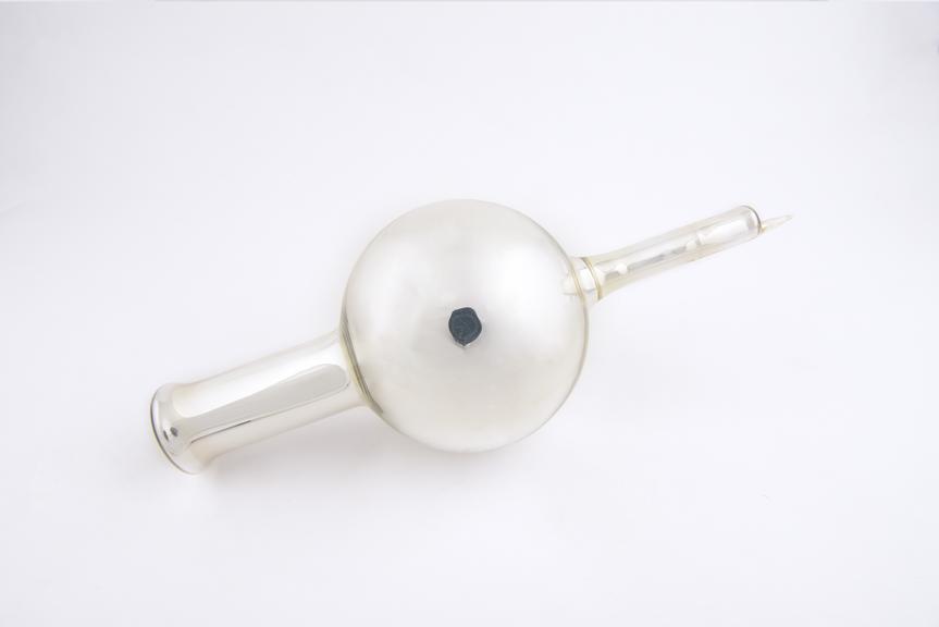 Spherical silvered flask with draining tube (Sir James Dewar's