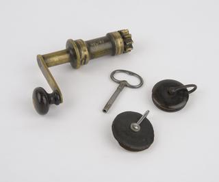 Parts from the eight-day weight driven clock