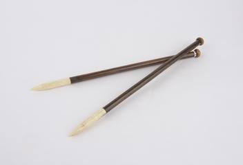 Knitting needles used by Alexander Crum Brown to produce mathematical models