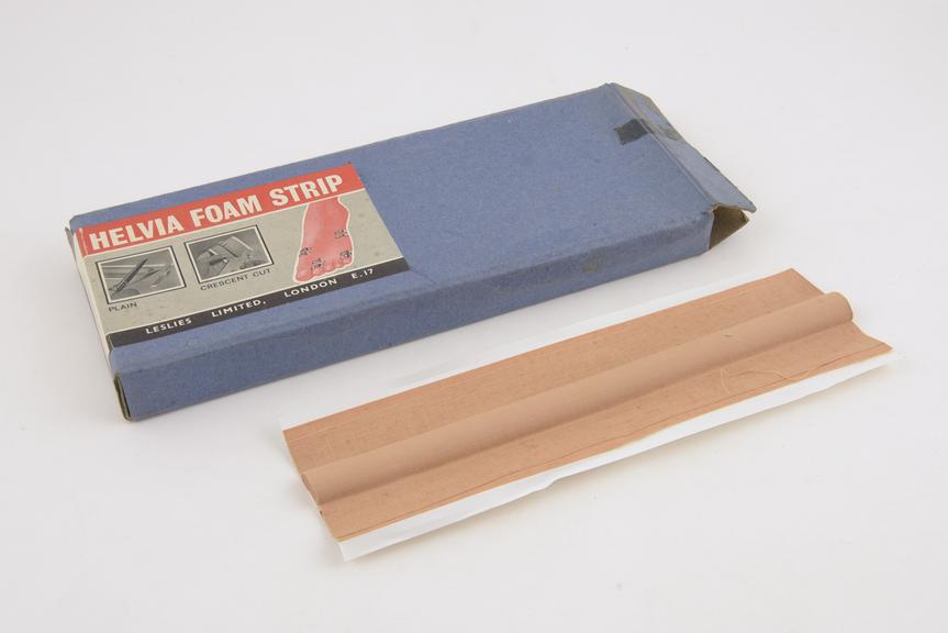 Packet of Helvia foam strip, plain, in original box