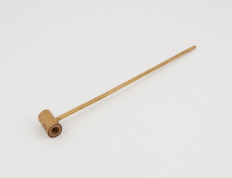 Pipe, bamboo, small, French (?), 19th century