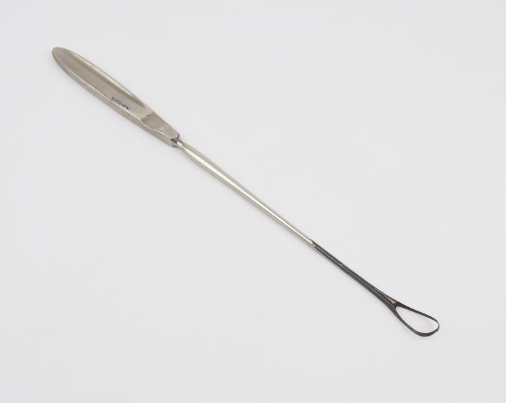 Curette, uterine, steel, European, late 19th century