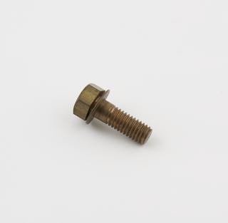 Bolt with washer for smoke detector cabinet.