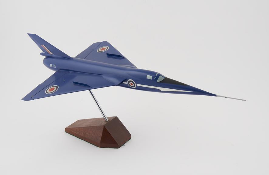 Model of Fairey Delta 2 aircraft