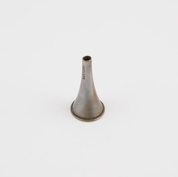 Speculum, aural, Turner, metal, nickel-plated, probably English