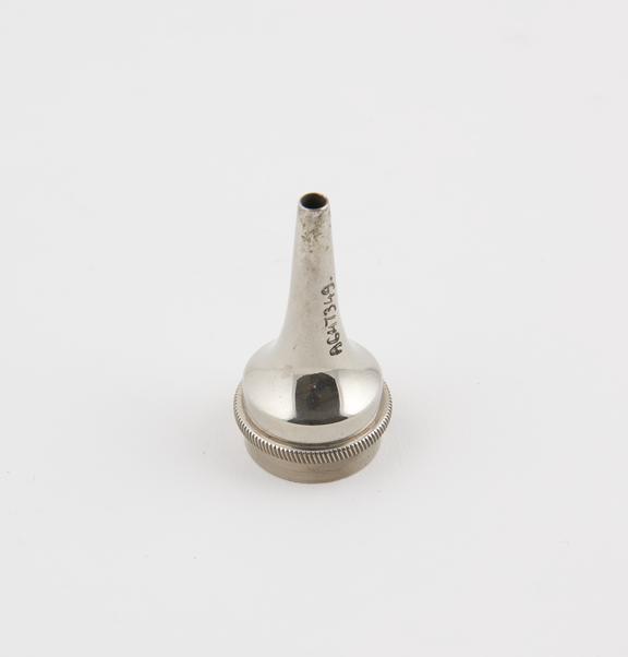 Part of auriscopes, aural speculum only, plated metal