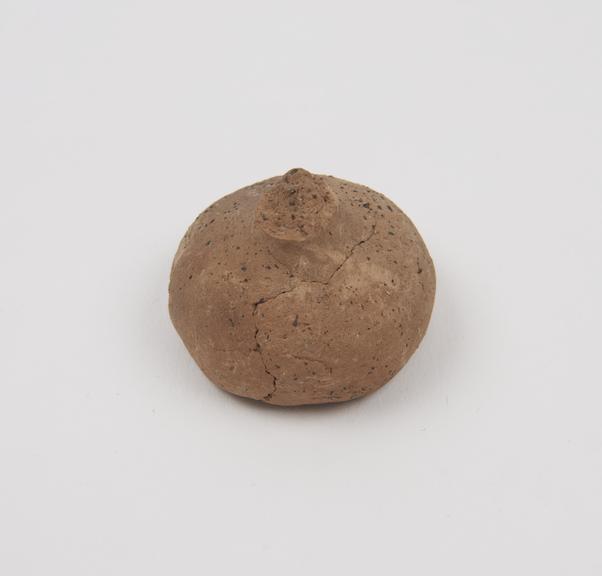 Votive breast, terracotta, Roman, 200BC-100