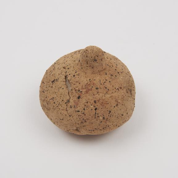 Votive breast, terracotta, probably Roman, 200BC to 200AD