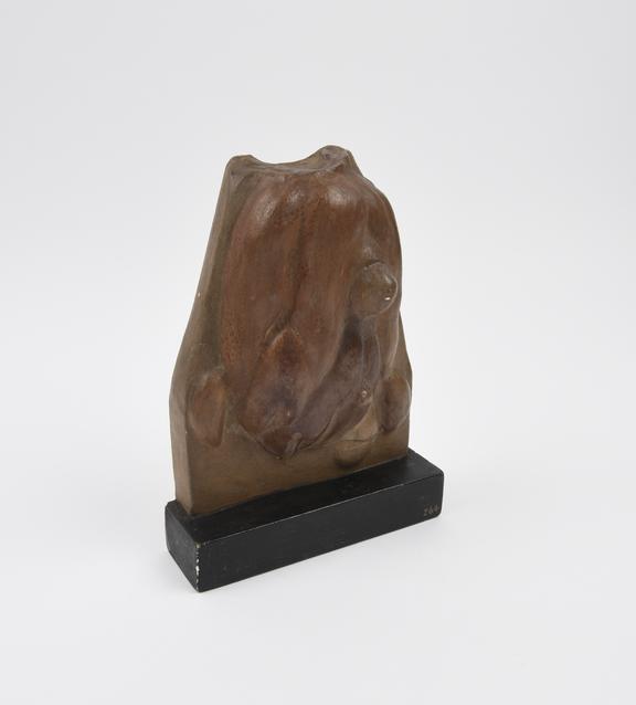 Cast of votive viscera, plaster(?), English, 1900 to 1936