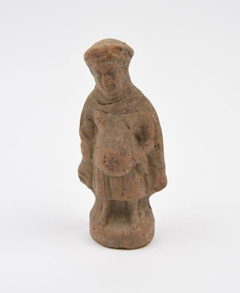 Statue, male, standing, terracotta, Italy, 200BC-200AD