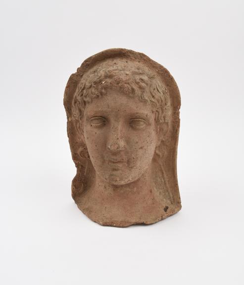 Male (?) head, terracotta, probably Roman, 200BC-200AD