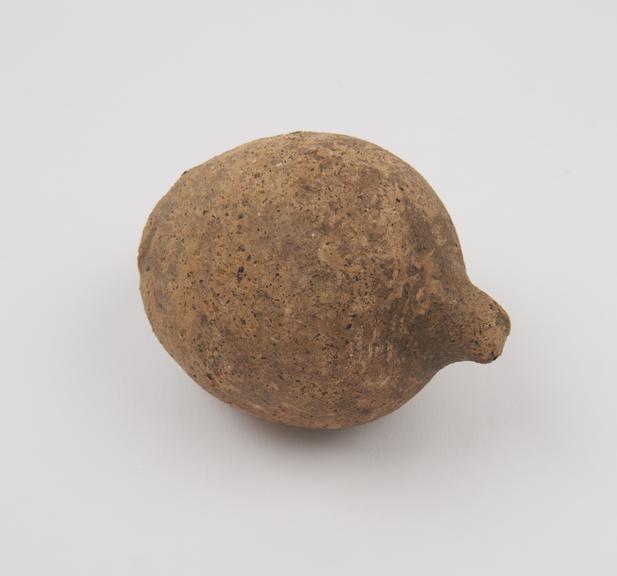 Votive breast, terracotta, probably Roman, 200BC-200AD