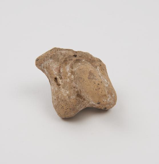 Terracotta votive offering in form of male external genitalia (votive phallus)