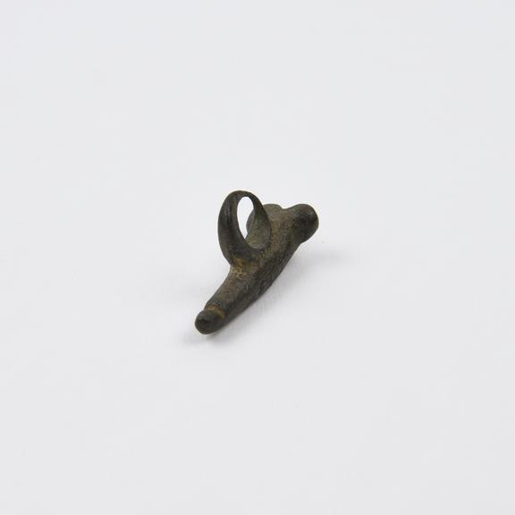 Amuletic bronze pendant in form of priapus