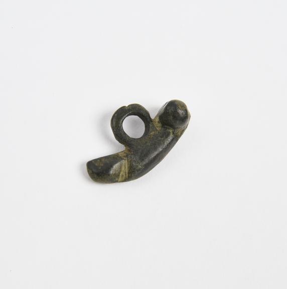 Amuletic solid bronze pendant priapus (pendant; phallus)