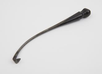 Crotchet, obstetrical, steel and wood