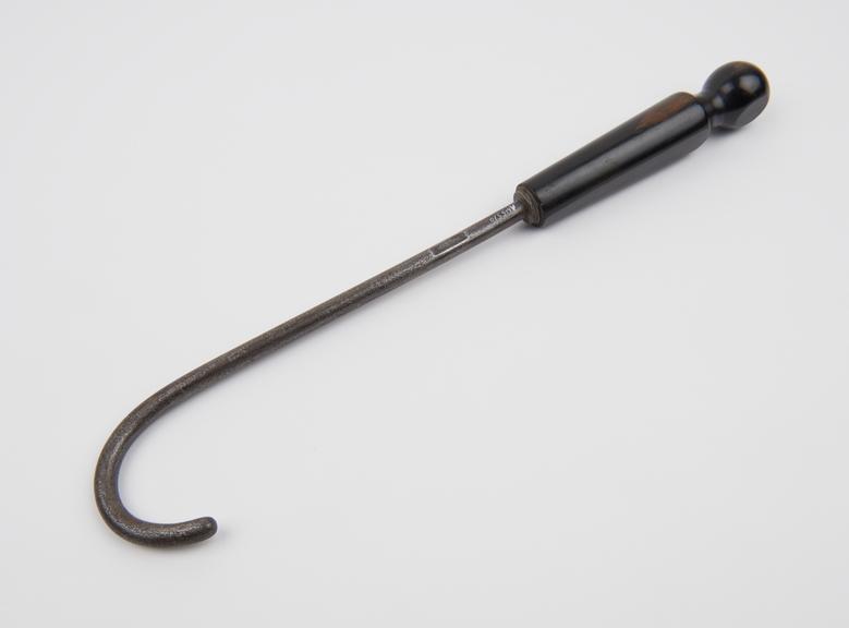 Blunt hook by Lindsey, steel and wood, mid-19th century