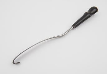 Crotchet, obstetrical, steel and wood