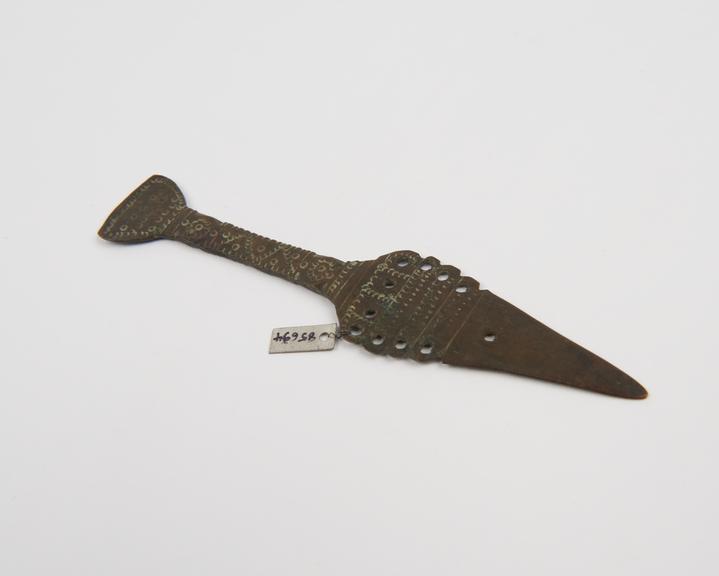 Bronze spatula(?), probably Turkish, 1801-1900