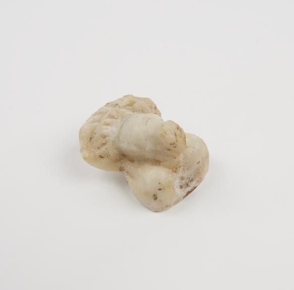 Marble votive of male genitalia, unsigned, possibly Roman