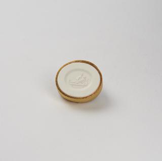 Plaster impression from a seal