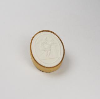 Plaster impression from a seal