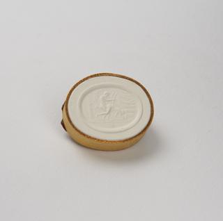 Plaster impression from a seal