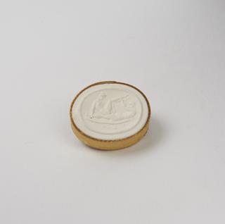 Plaster impression from a seal