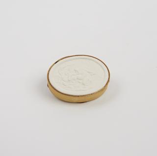 Plaster impression from a seal