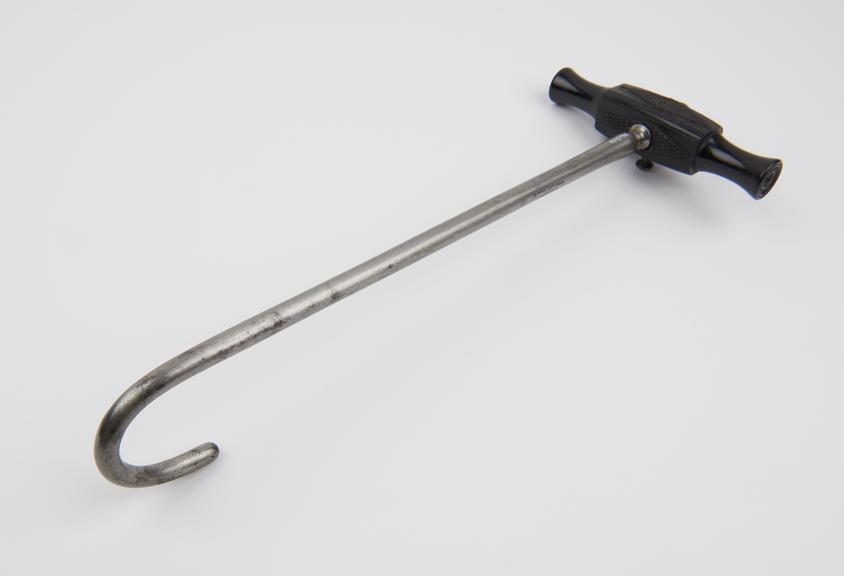 Blunt hook with adjustable detachable cross handle, by F.W