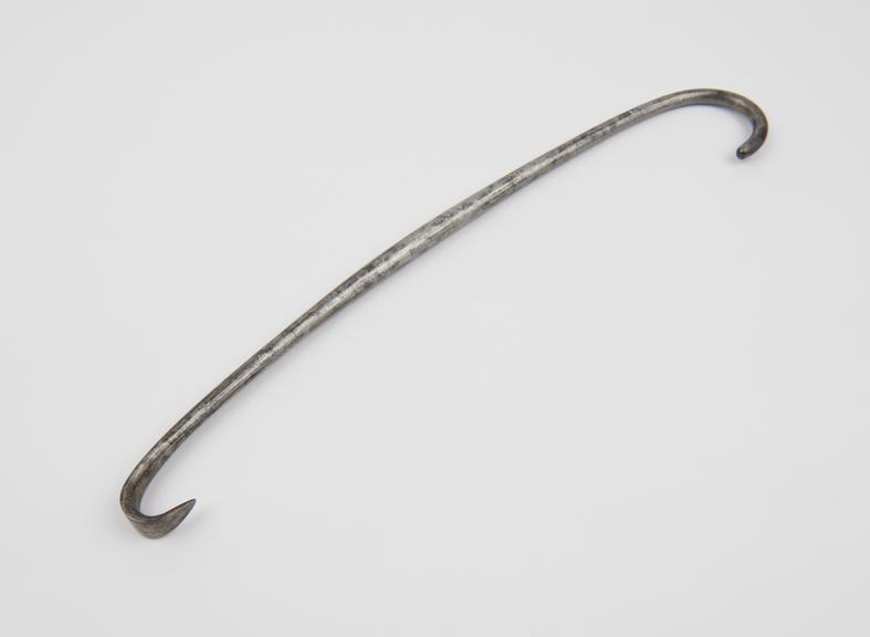 Crotchet, obstetrical, and blunt hook, steel